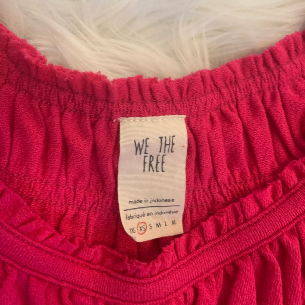 Hot Pink Free People Top - Picture 2 of 3